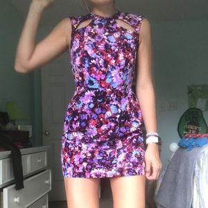 Nasty gal backless floral dress